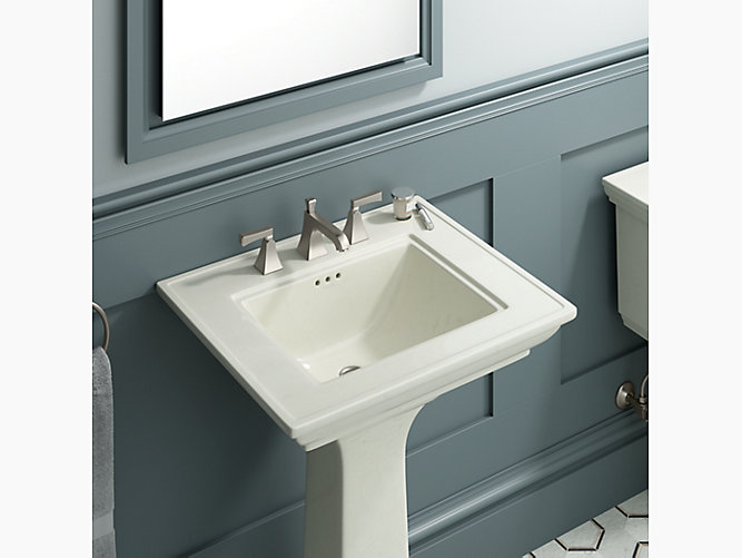 K 2344 8 Memoirs Pedestal Sink With, Pedestal Center Bathroom Sink Vanity